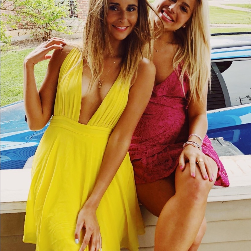 Forever 21 yellow summer dress